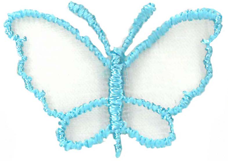 SMALL ORGANZA BUTTERFLY - TOPAZ